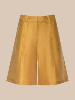 Doretta Linen-Blend Bermuda Short
