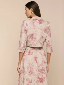 Eda Cropped Linen Jacket