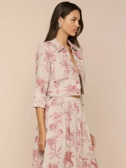 Eda Cropped Linen Jacket