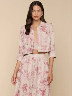 Eda Cropped Linen Jacket