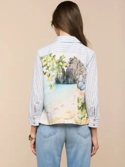 Fawn Beach Print Shirt