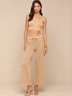 Gaelle Pointelle Knit Pant