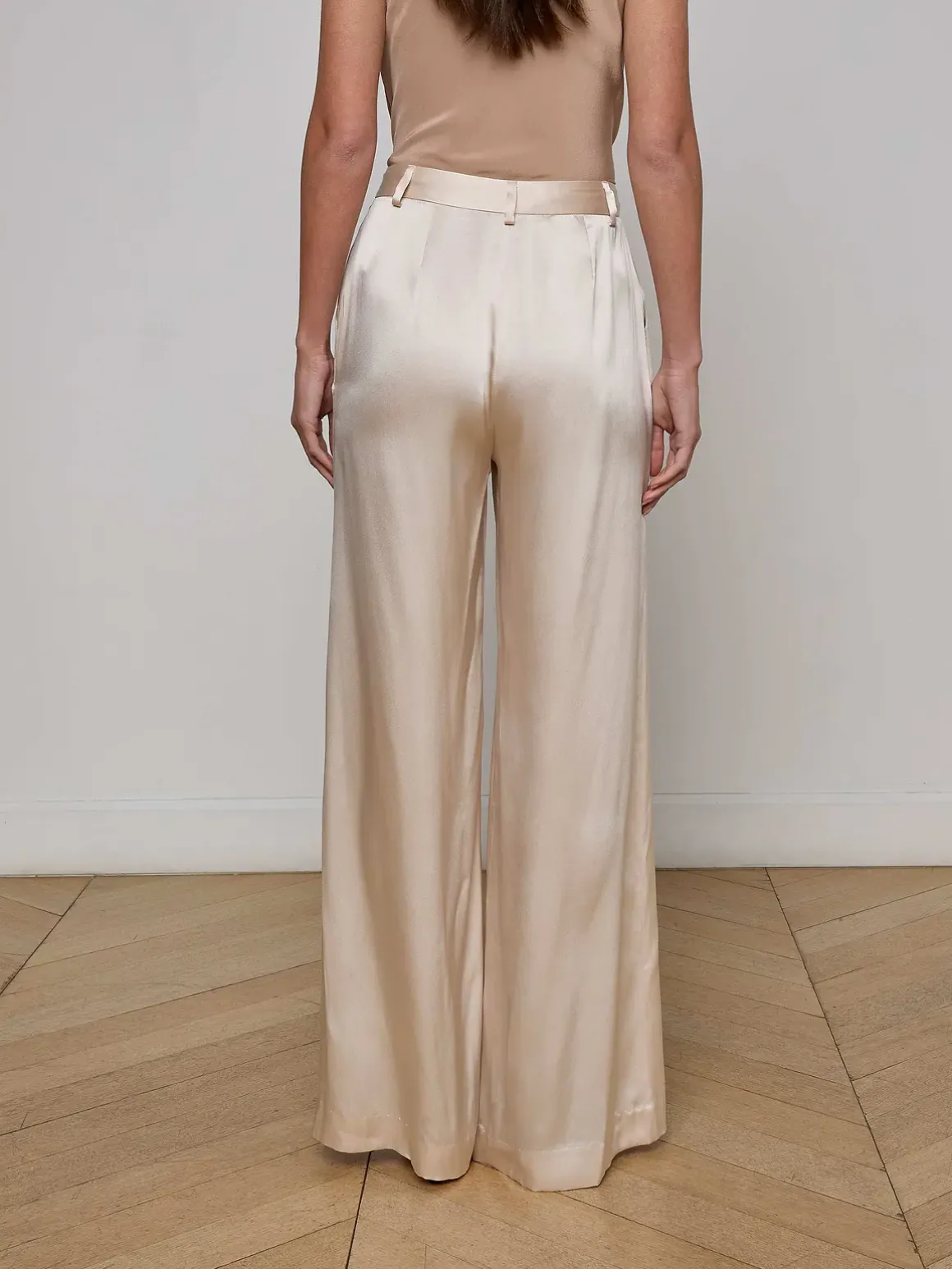 Gavin Silk Wide-Leg Pant