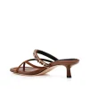 Georgette Kitten-Heel Sandal
