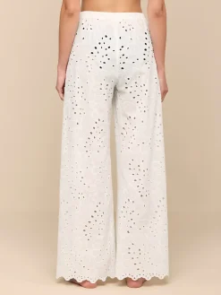 Geraldine Eyelet Cover-Up Pant