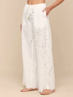 Geraldine Eyelet Cover-Up Pant