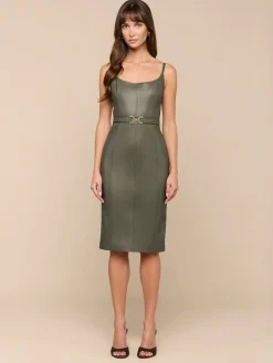 Halia Vegan Leather Dress