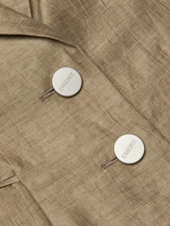 Harper Linen-Blend Vest