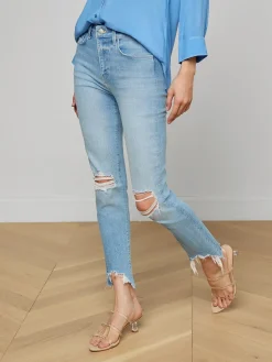 High Line Distressed Skinny Jean