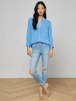 High Line Distressed Skinny Jean