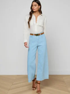 Houston Cropped Wide-Leg Jean