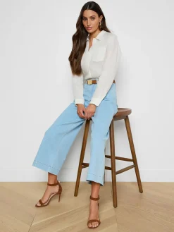 Houston Cropped Wide-Leg Jean