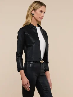 Janelle Coated Jean Jacket