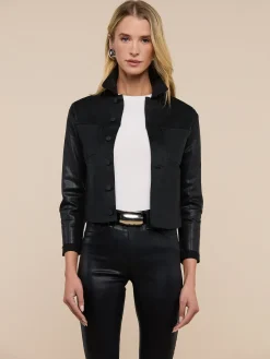 Janelle Coated Jean Jacket