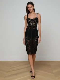 Jennifer Lace Midi Dress