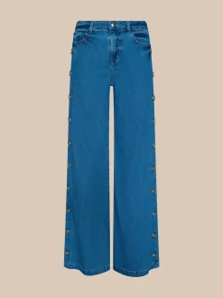 Jennings Snap Wide-Leg Jean