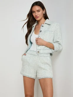 Jia Fringed Tweed Jacket