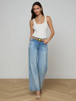 Joanne Low-Rise Wide-Leg Jean