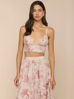 Kaori Linen Bralette Top
