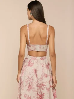 Kaori Linen Bralette Top