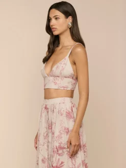 Kaori Linen Bralette Top