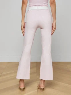 Kendra Coated Cropped Flare Jean