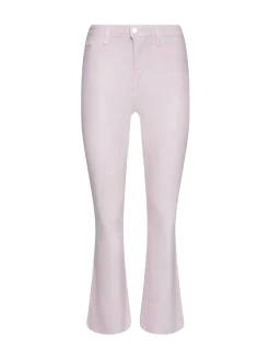 Kendra Coated Cropped Flare Jean