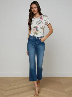 Kendra Cropped Flare Jean