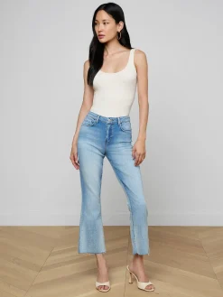 Kendra Cropped Flare Jean