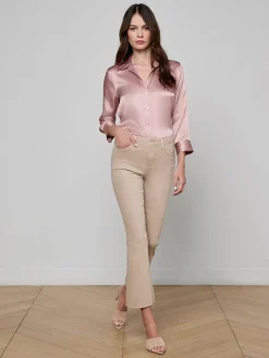 Kendra Cropped Flare Jean