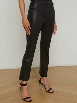 Ketra Leather Bootcut Trouser