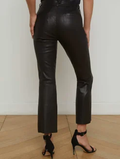 Ketra Leather Bootcut Trouser