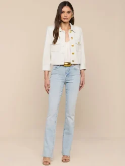 Kumi Cropped Leather Jacket