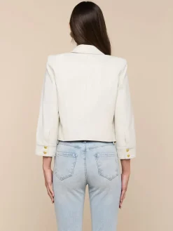 Kumi Cropped Leather Jacket