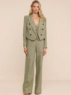 Lila Linen-Blend Blazer