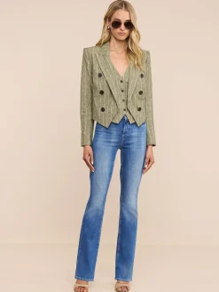 Lila Linen-Blend Blazer
