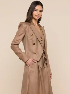 Lila Linen-Blend Blazer