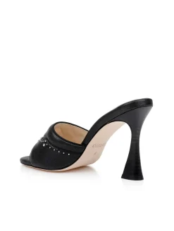 Lille Leather Open-Toe Mule
