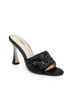 Lille Leather Open-Toe Mule