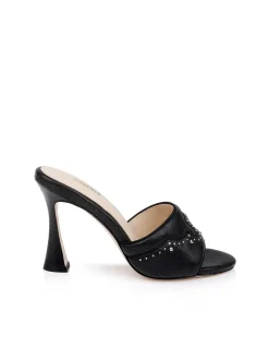 Lille Leather Open-Toe Mule