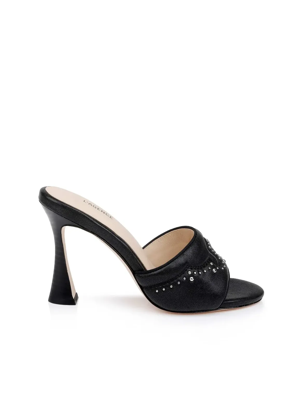 Lille Leather Open-Toe Mule