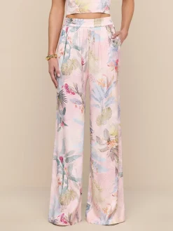 Lillian Satin Wide-Leg Pant