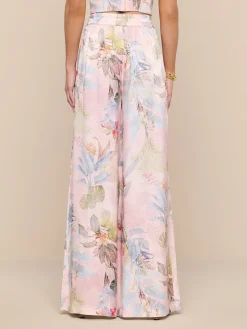 Lillian Satin Wide-Leg Pant