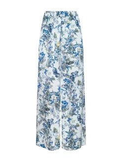 Lillian Silk Wide-Leg Pant