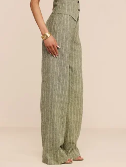 Livvy Linen-Blend Trouser