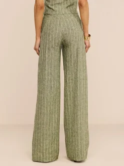 Livvy Linen-Blend Trouser