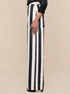 Livvy Satin Straight-Leg Trouser