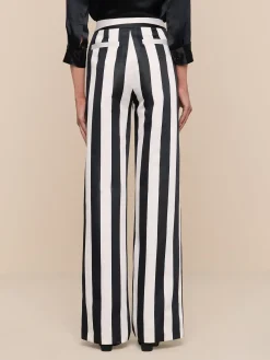 Livvy Satin Straight-Leg Trouser