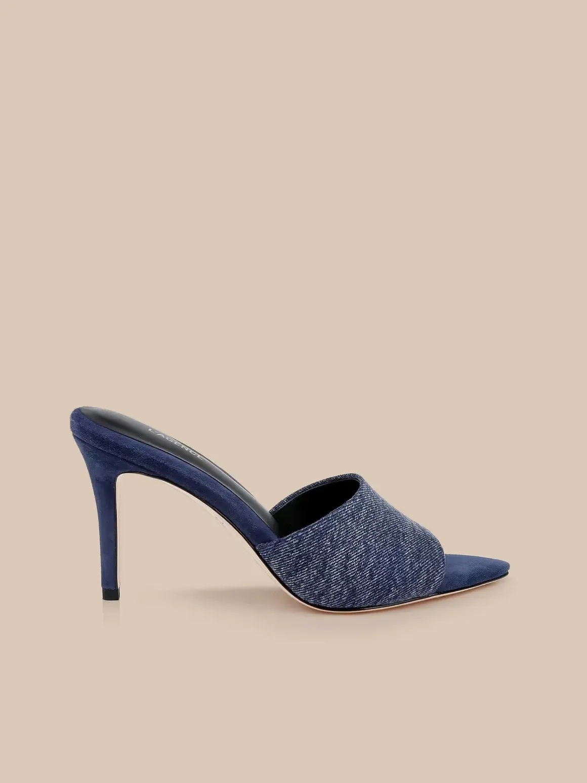 Lolita Denim Open-Toe Mule