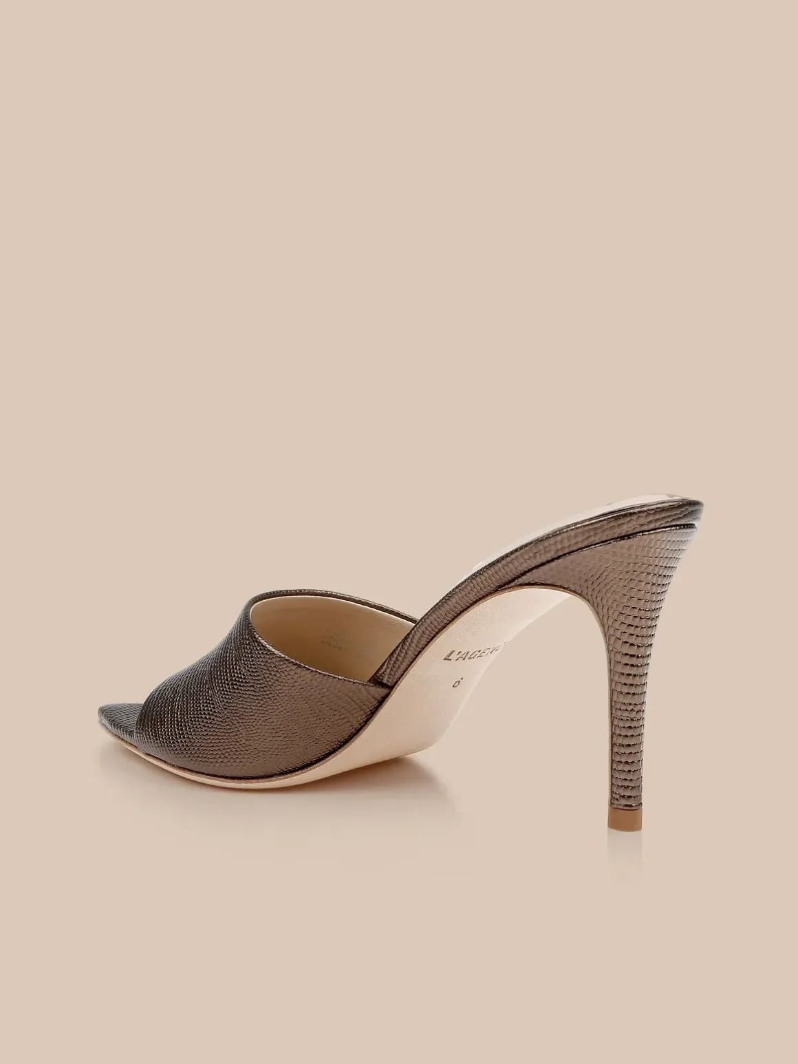 Lolita Leather Open-Toe Mule